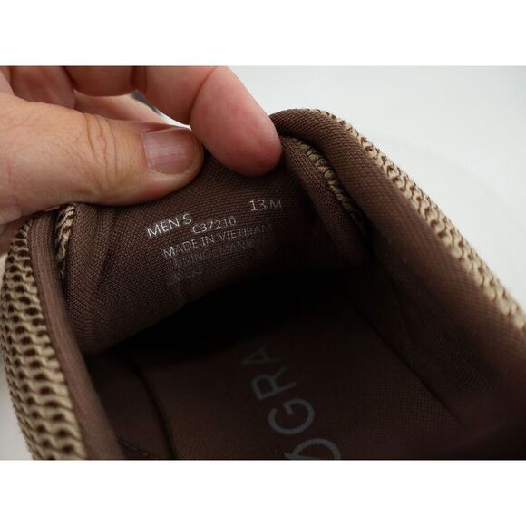 Cole Haan ZeroGrand Atlantic Sneaker Size 13M Brown Beige Knit Mesh Lace Up - Picture 9 of 12